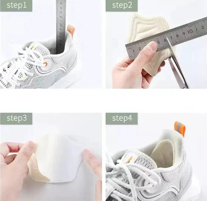 Cushioned Silicone Heel Inserts for Ultimate Support and Comfort - Shock Absorbing Foot Cushions for All-Day Relief