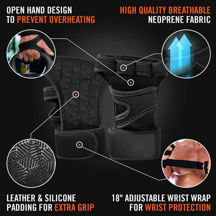 Flexible Fit Open Back Fingerless Gloves - Comfortable & Stylish Handwear for All Occasions
