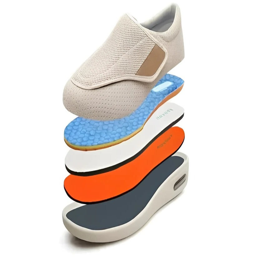 Comfortable Orthopedic Slip-On Shoes with Memory Foam Cushioning & Wide Fit for All-Day Support