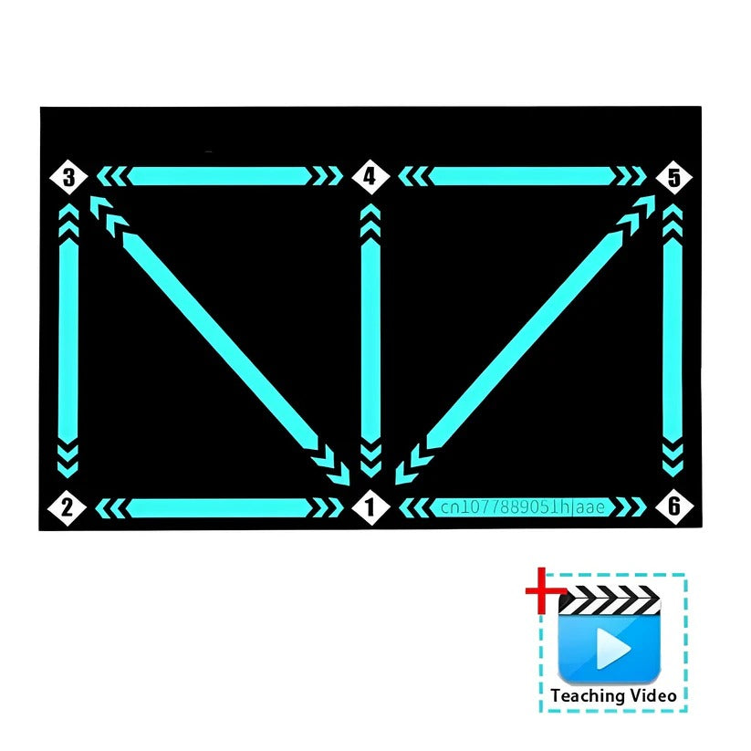 Interactive Football Training Mat with Video Coaching System - Elevate Your Skills!