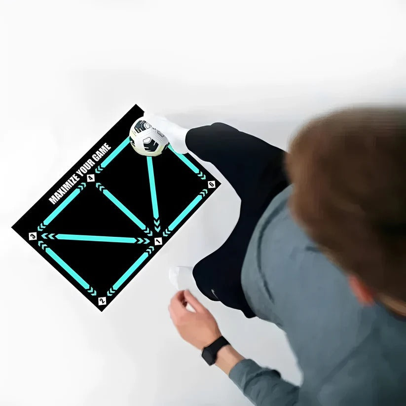Interactive Football Training Mat with Video Coaching System - Elevate Your Skills!