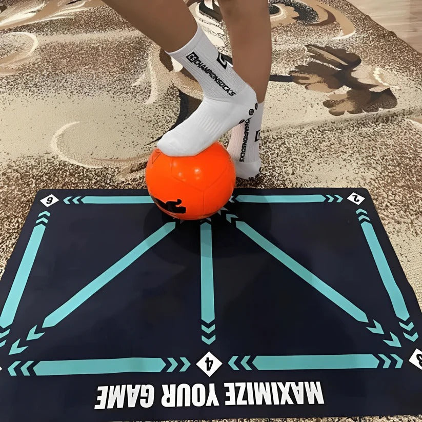 Interactive Football Training Mat with Video Coaching System - Elevate Your Skills!