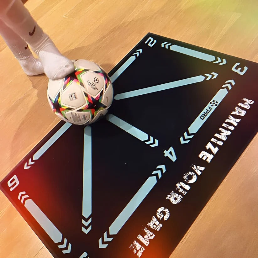 Interactive Football Training Mat with Video Coaching System - Elevate Your Skills!