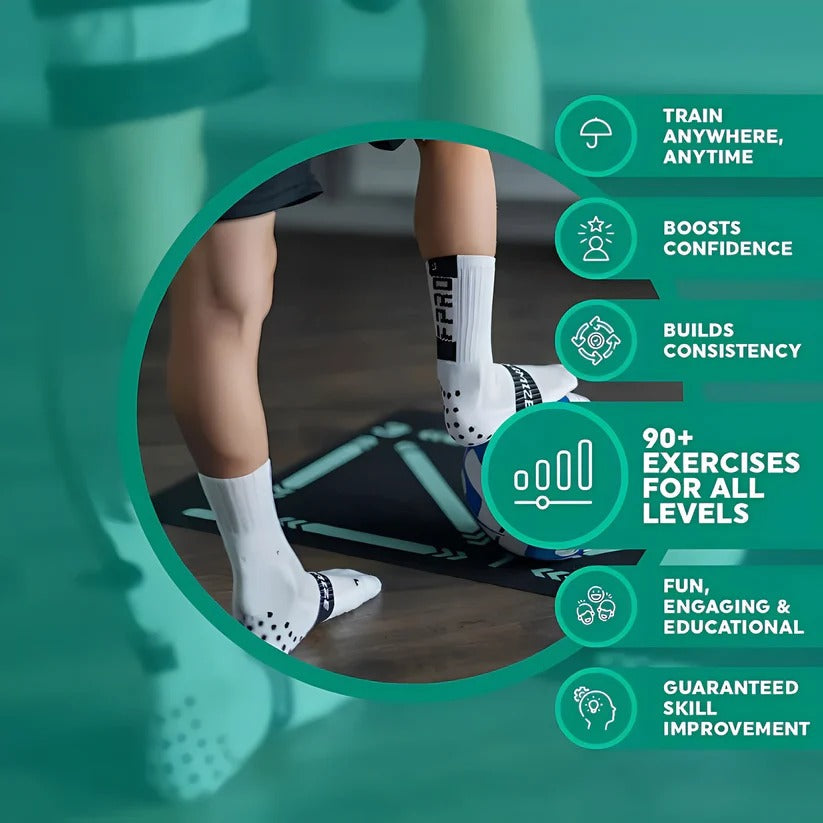 Interactive Football Training Mat with Video Coaching System - Elevate Your Skills!