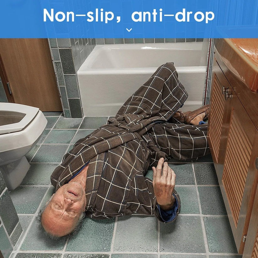 Adjustable Toilet Safety Rail with Dual Armrests - Elderly Support & Fall Prevention Aid
