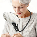 Hands-Free Neck Magnifying Glass - 5X Magnification for Detailed Viewing - Ideal for Hobbies, Crafts, and Reading
