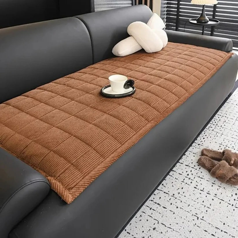 Premium Machine Washable Quilted Sofa Cover - Non-Slip Grip Backing & Soft Padded Surface for Ultimate Comfort