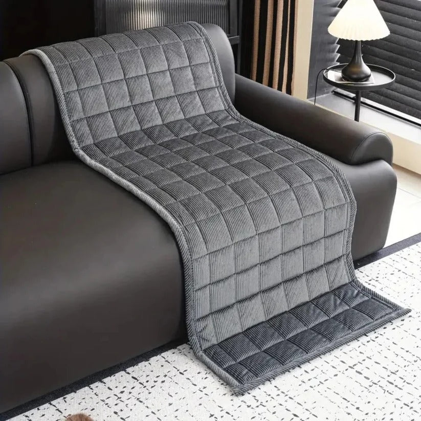 Premium Machine Washable Quilted Sofa Cover - Non-Slip Grip Backing & Soft Padded Surface for Ultimate Comfort
