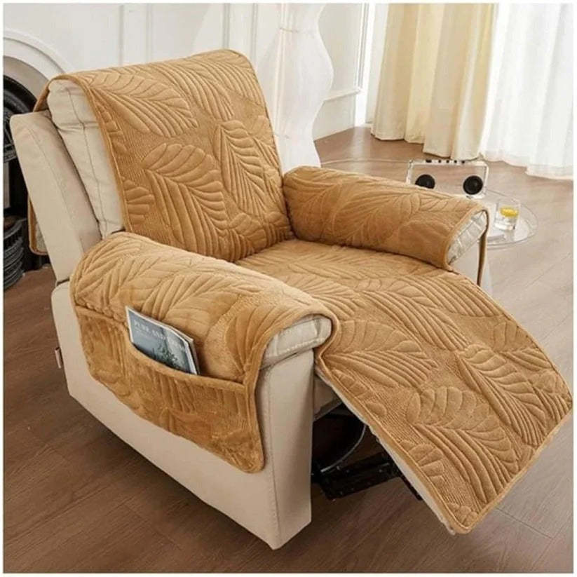 Full Coverage Patterned Stretch Recliner Slipcover - Stylish & Durable Protection for Your Recliner