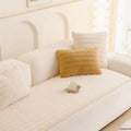 Textured Thick Plush Sofa Slipcover - Anti-Slip Grip, Washable & Durable Design for Ultimate Comfort