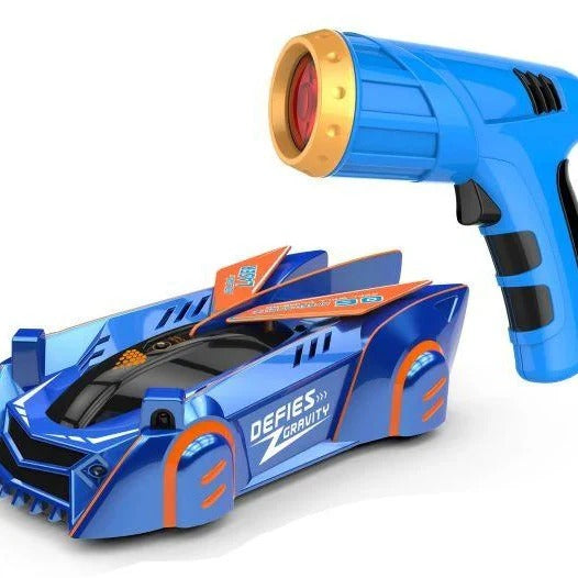 Rechargeable Wall Climbing Remote Control Car with LED Lights - Gravity-Defying Toy for Kids