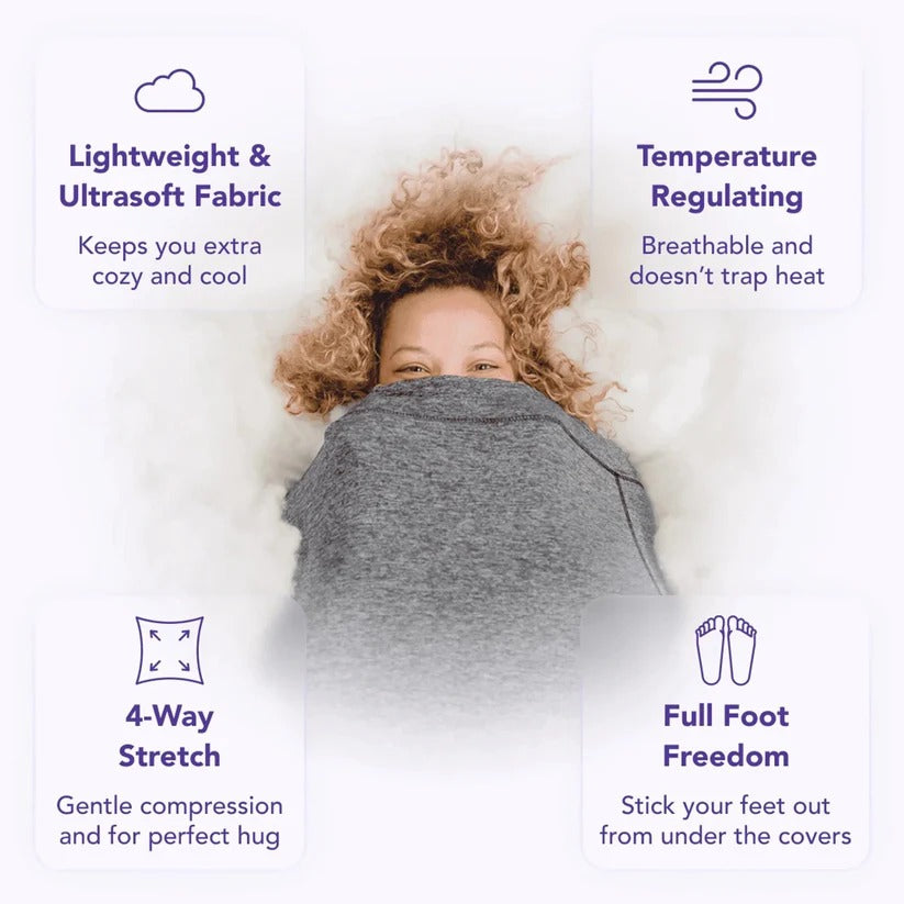 Unisex Wearable Swaddle Wrap Blanket Onesie - Cozy Open Drape Design for Ultimate Comfort