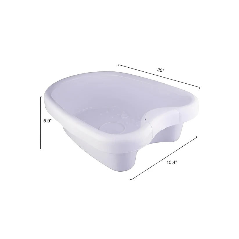 ABS Foot Soaking Tub with Deep Basin & Massage Base - Relaxing Foot Spa for Ultimate Comfort