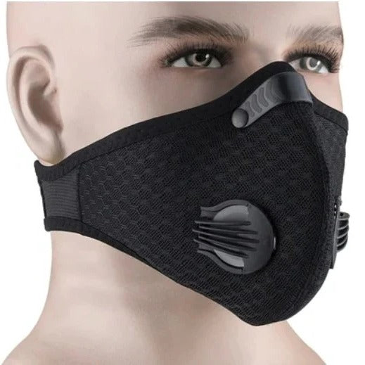 Reusable Breathable Face Mask with Replaceable Carbon Filter - Comfortable, Adjustable, and Eco-Friendly Protection