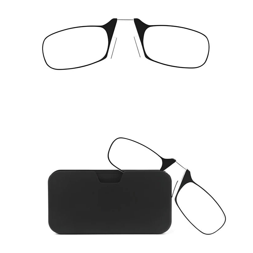 Retractable Silicone Nose Grip with Flat Folding Design & Portable Carry Case - Ideal for Travel and Storage