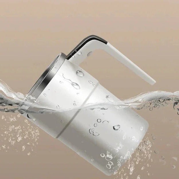 Rechargeable Self-Stirring Mug with LED Display - Automatic Mixing Cup for Effortless Beverages