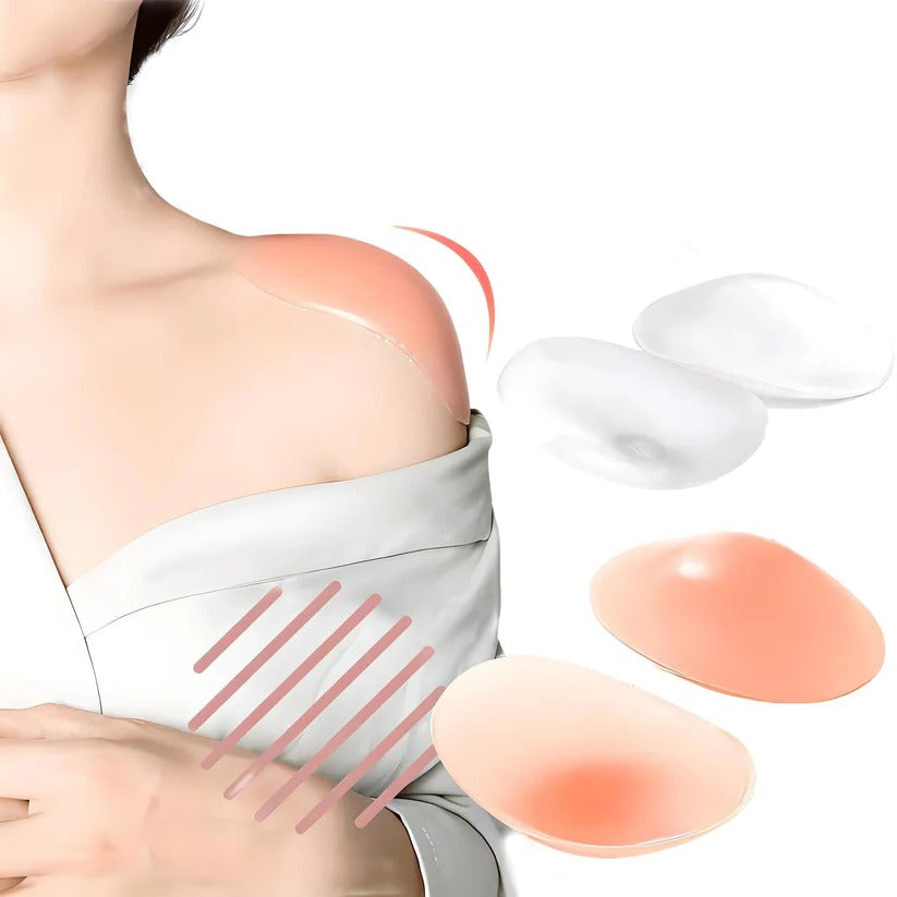 Flexible & Breathable Silicone Anti-Slip Shoulder Pads for Women - Comfort & Support for All-Day Wear
