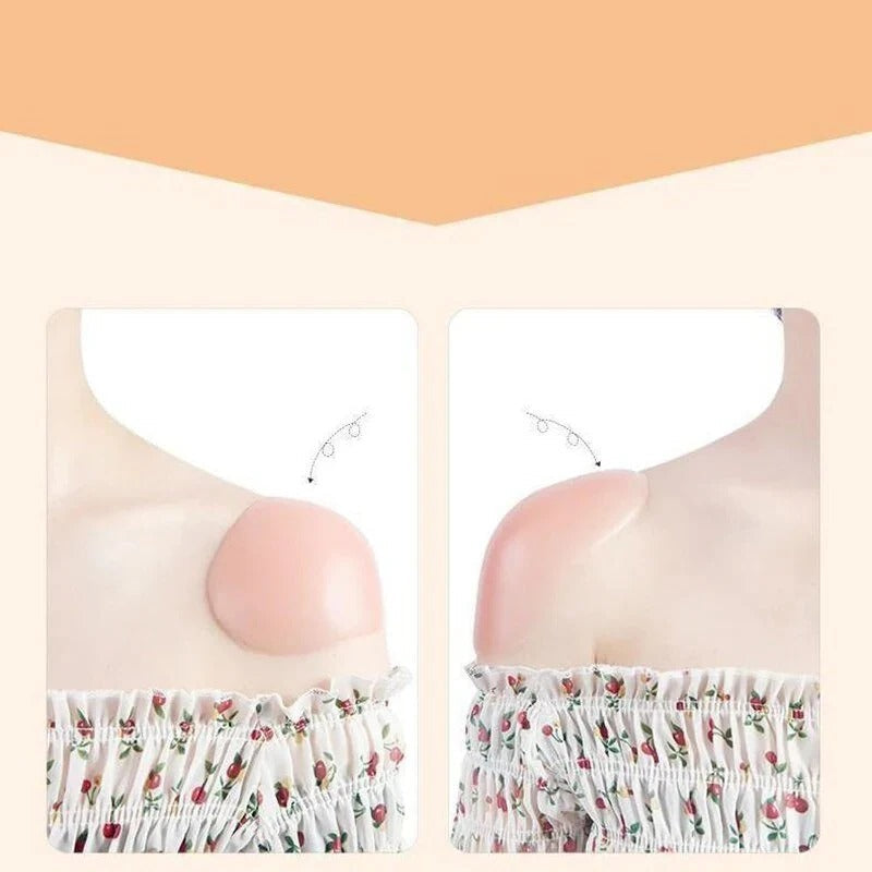 Flexible & Breathable Silicone Anti-Slip Shoulder Pads for Women - Comfort & Support for All-Day Wear