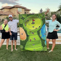 Mini Tabletop Golf Putting Practice Set - Includes Adhesive Target Base Pad for Indoor Training
