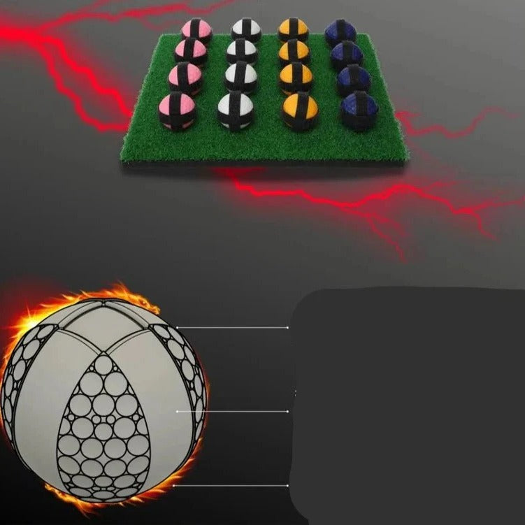 Mini Tabletop Golf Putting Practice Set - Includes Adhesive Target Base Pad for Indoor Training