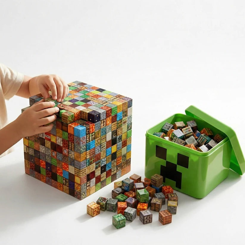 205-Piece Magnetic Construction Blocks STEM Toy Set for Creative Building and Learning - Perfect for Kids and Educational Play