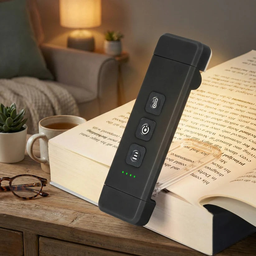 Mini USB Rechargeable LED Reading Lamp with Timer & Clip-On Design - Portable, Adjustable Brightness, Ideal for Books & Laptops