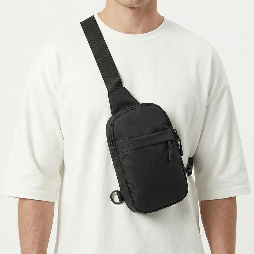 Men's Lightweight Adjustable Crossbody Chest Bag - Versatile Shoulder Sling for Travel & Daily Use