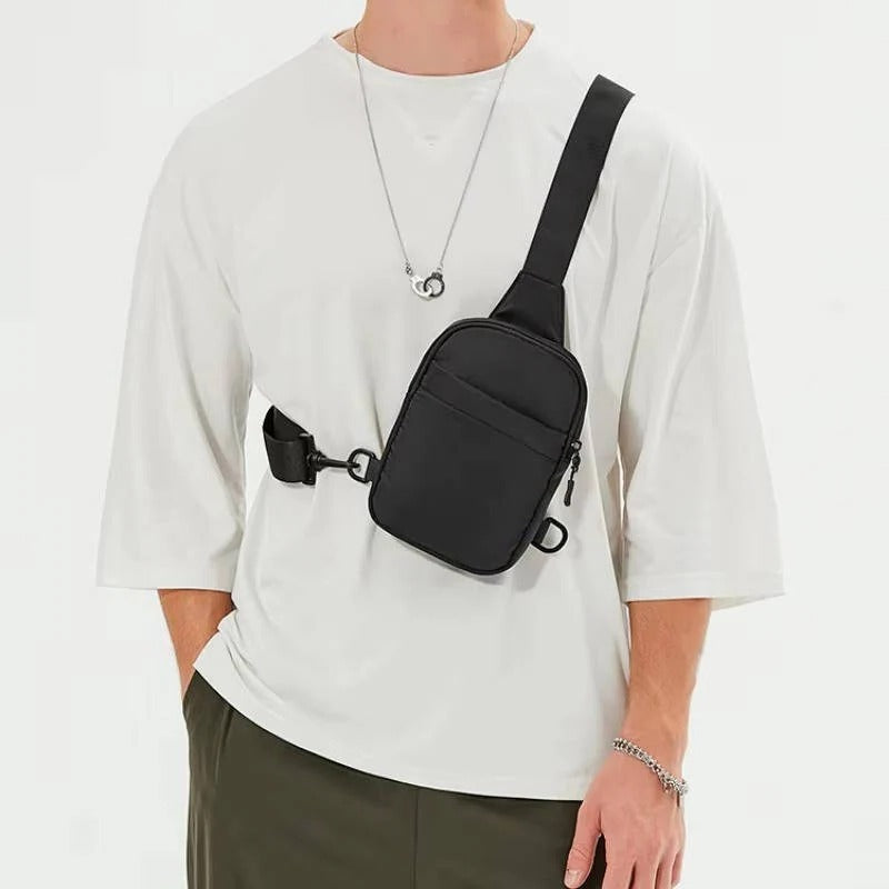 Men's Lightweight Adjustable Crossbody Chest Bag - Versatile Shoulder Sling for Travel & Daily Use