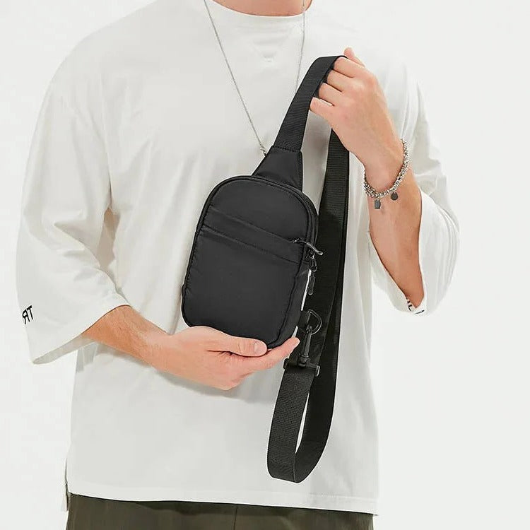 Men's Lightweight Adjustable Crossbody Chest Bag - Versatile Shoulder Sling for Travel & Daily Use