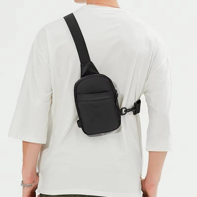 Men's Lightweight Adjustable Crossbody Chest Bag - Versatile Shoulder Sling for Travel & Daily Use