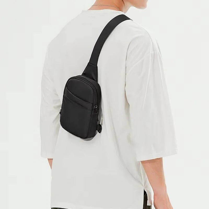 Men's Lightweight Adjustable Crossbody Chest Bag - Versatile Shoulder Sling for Travel & Daily Use