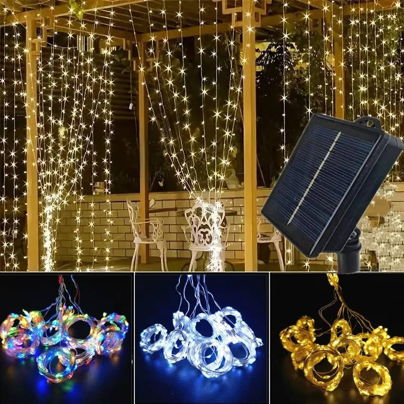 Solar-Powered Outdoor Fairy String Lights – Perfect for Garden and Patio Decor