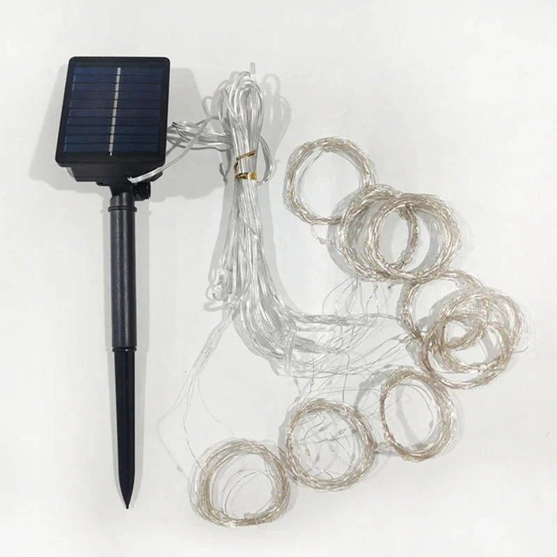 Solar-Powered Outdoor Fairy String Lights – Perfect for Garden and Patio Decor