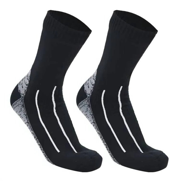 Unisex Waterproof Crew Socks - Breathable & Durable for Hiking, Outdoor Wading, and All-Day Comfort