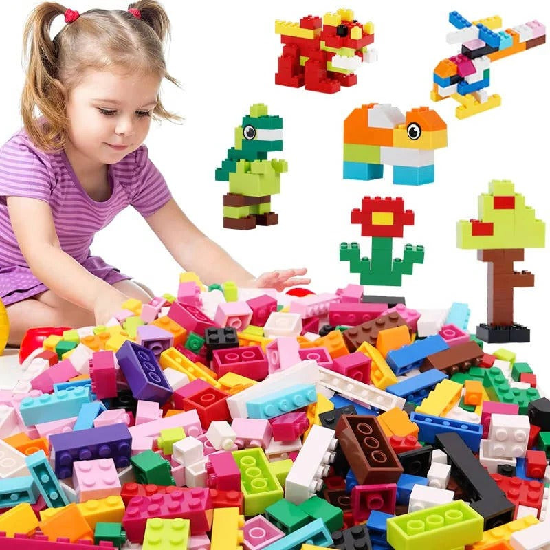 1000-Piece STEM Building Blocks Set for Kids - Creative Construction Toy with Storage Box | Educational Fun & Developmental Play
