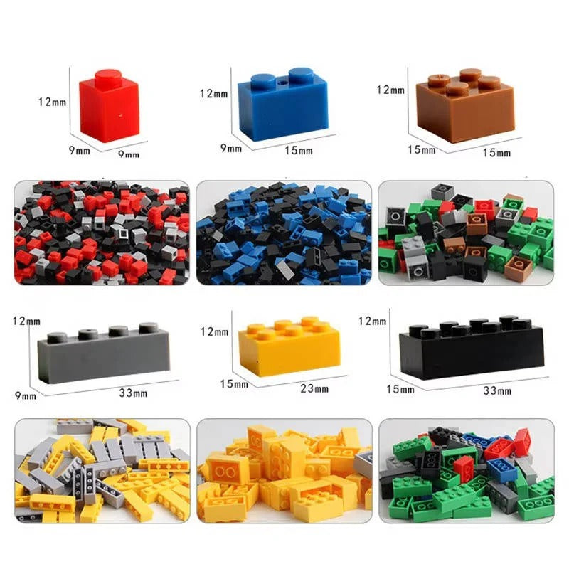 1000-Piece STEM Building Blocks Set for Kids - Creative Construction Toy with Storage Box | Educational Fun & Developmental Play