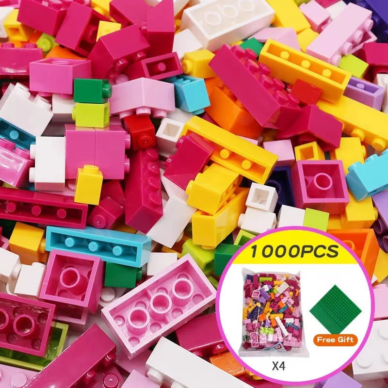 1000-Piece STEM Building Blocks Set for Kids - Creative Construction Toy with Storage Box | Educational Fun & Developmental Play