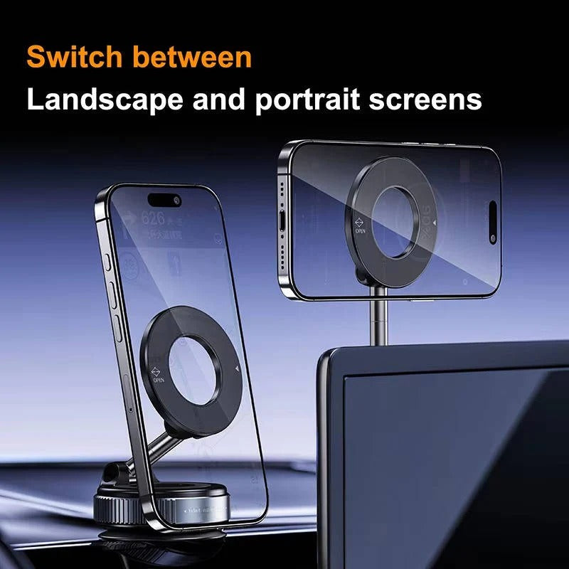 360° Rotating Foldable Magnetic Car Phone Mount - Hands-Free & Adjustable for Ultimate Convenience