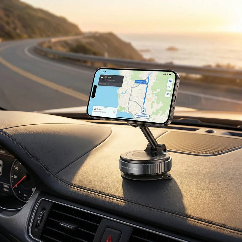 360° Rotating Foldable Magnetic Car Phone Mount - Hands-Free & Adjustable for Ultimate Convenience