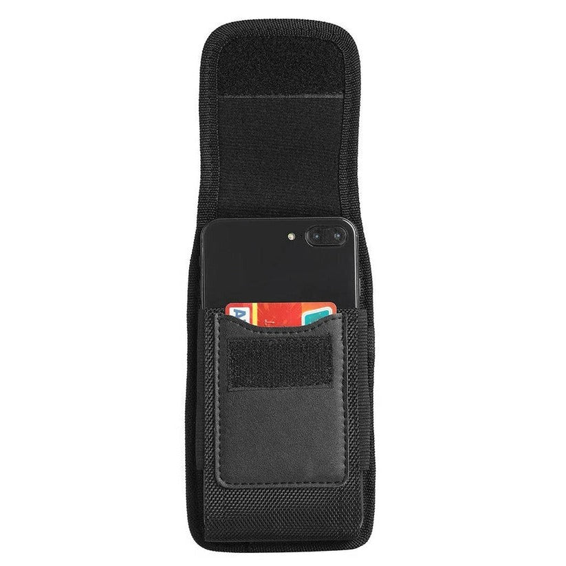 Premium Cell Phone Belt Clip Case with Secure Pouch & Flap Closure - Universal Fit for All Smartphones