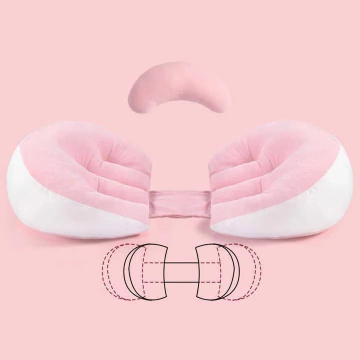 Dual Wedge Pregnancy Support Pillow - Ultimate Comfort for Expecting Moms