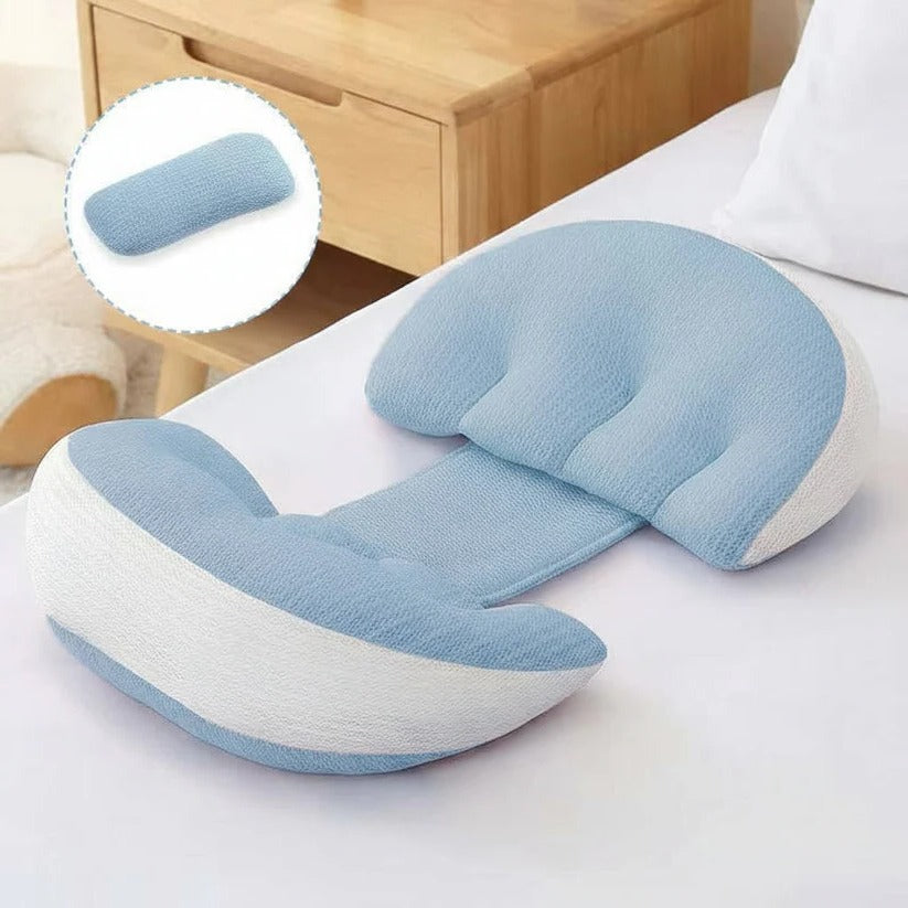 Dual Wedge Pregnancy Support Pillow - Ultimate Comfort for Expecting Moms