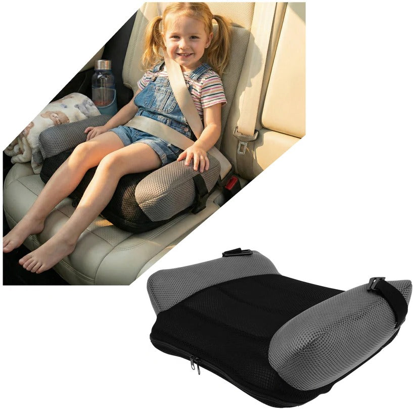 Inflatable Travel Seat Cushion for Kids - Portable Height Booster with Carry Bag