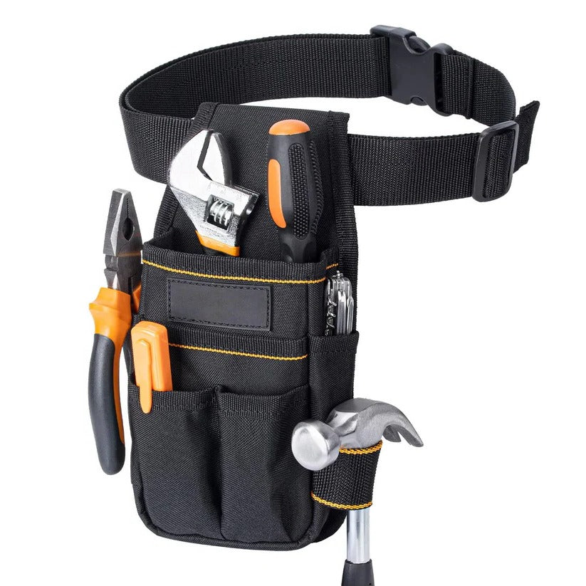 Heavy-Duty Electrician Tool Pouch with Adjustable Belt & Reinforced Base for Ultimate Durability
