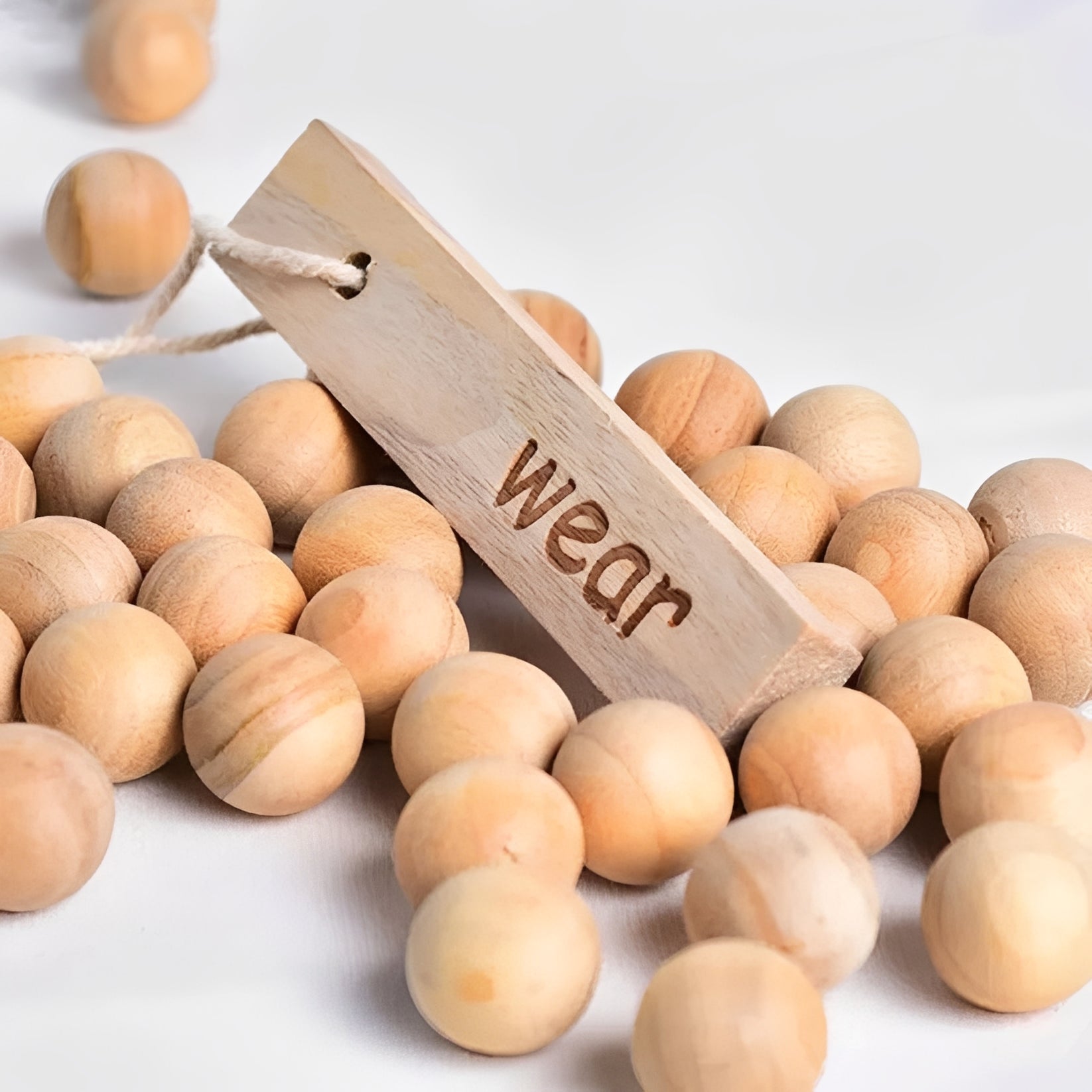 Natural Cedar Camphorwood Moth Repellent Balls - Eco-Friendly Protection for Closets and Drawers