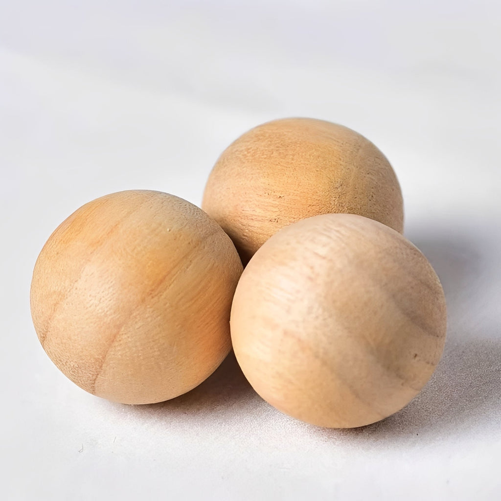 Natural Cedar Camphorwood Moth Repellent Balls - Eco-Friendly Protection for Closets and Drawers
