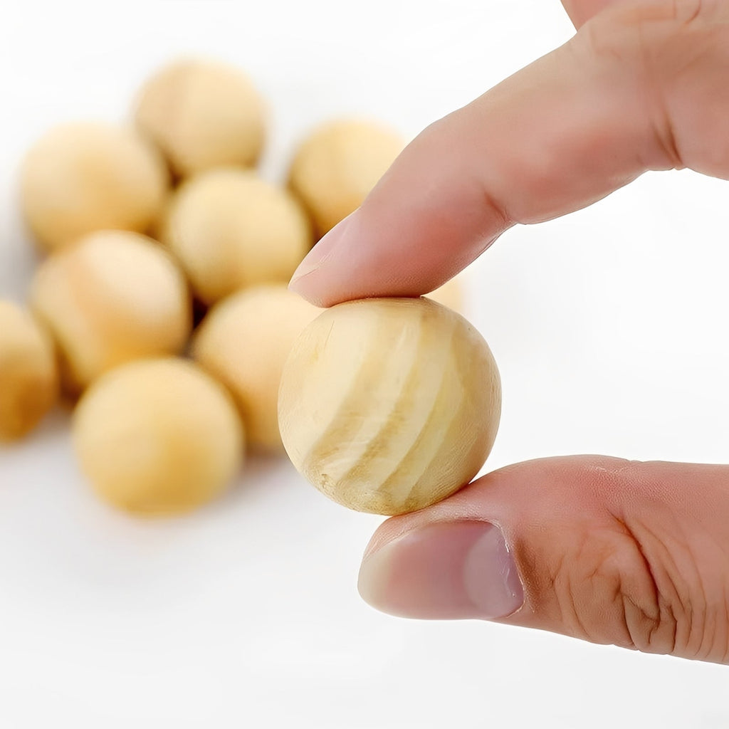 Natural Cedar Camphorwood Moth Repellent Balls - Eco-Friendly Protection for Closets and Drawers