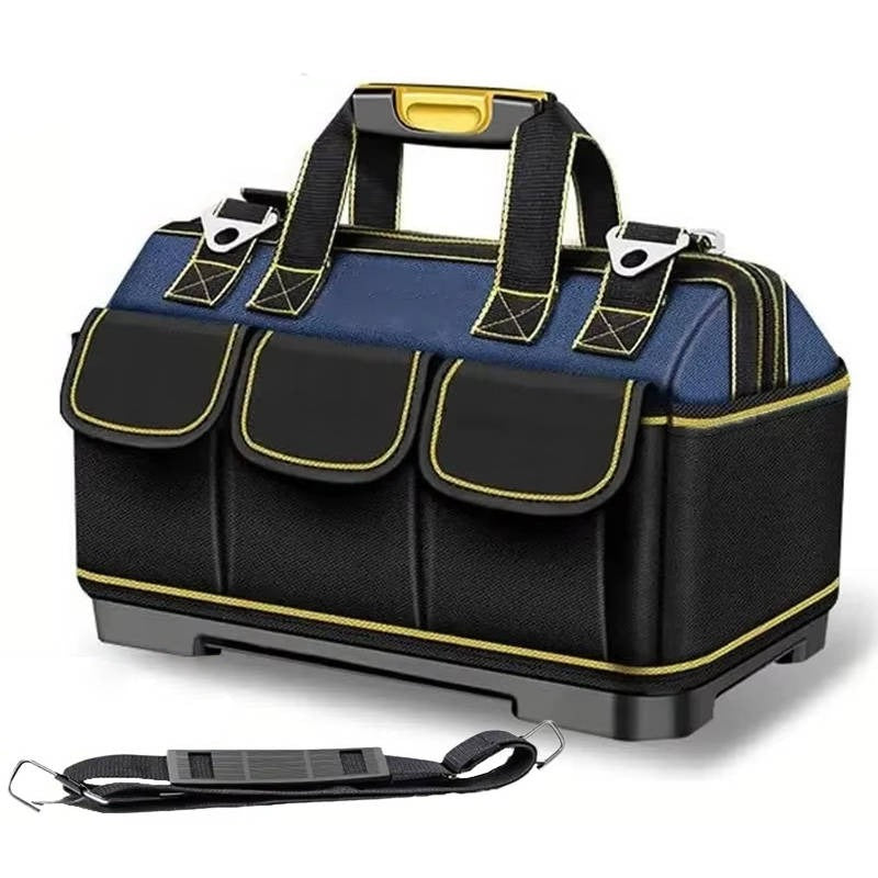Waterproof Wide Mouth Opening Tool Bag - Durable Base for Easy Access & Organization