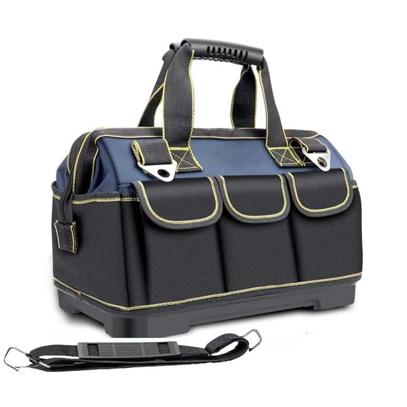 Waterproof Wide Mouth Opening Tool Bag - Durable Base for Easy Access & Organization