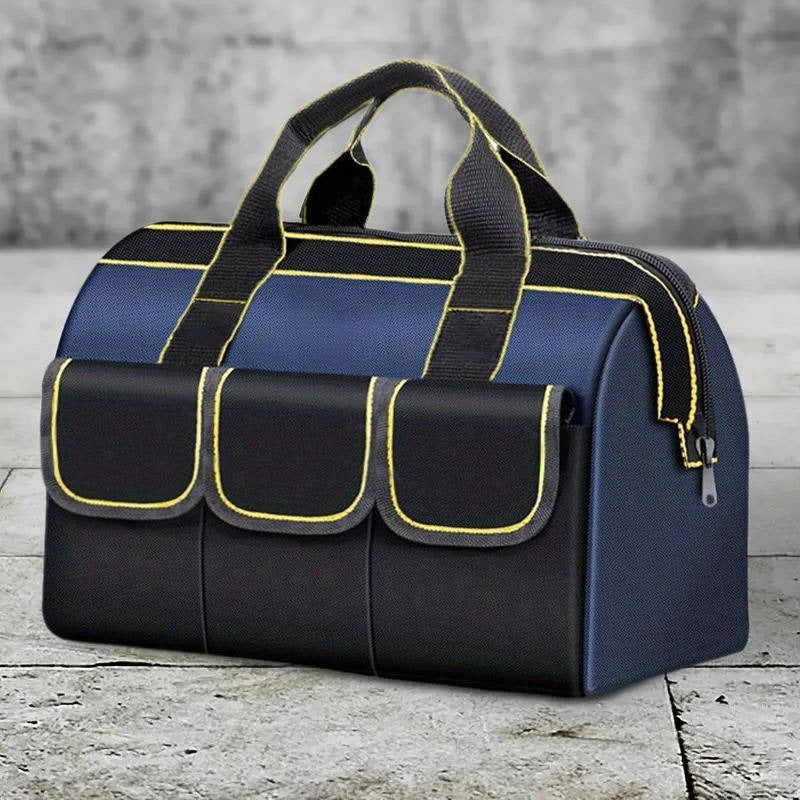 Waterproof Wide Mouth Opening Tool Bag - Durable Base for Easy Access & Organization